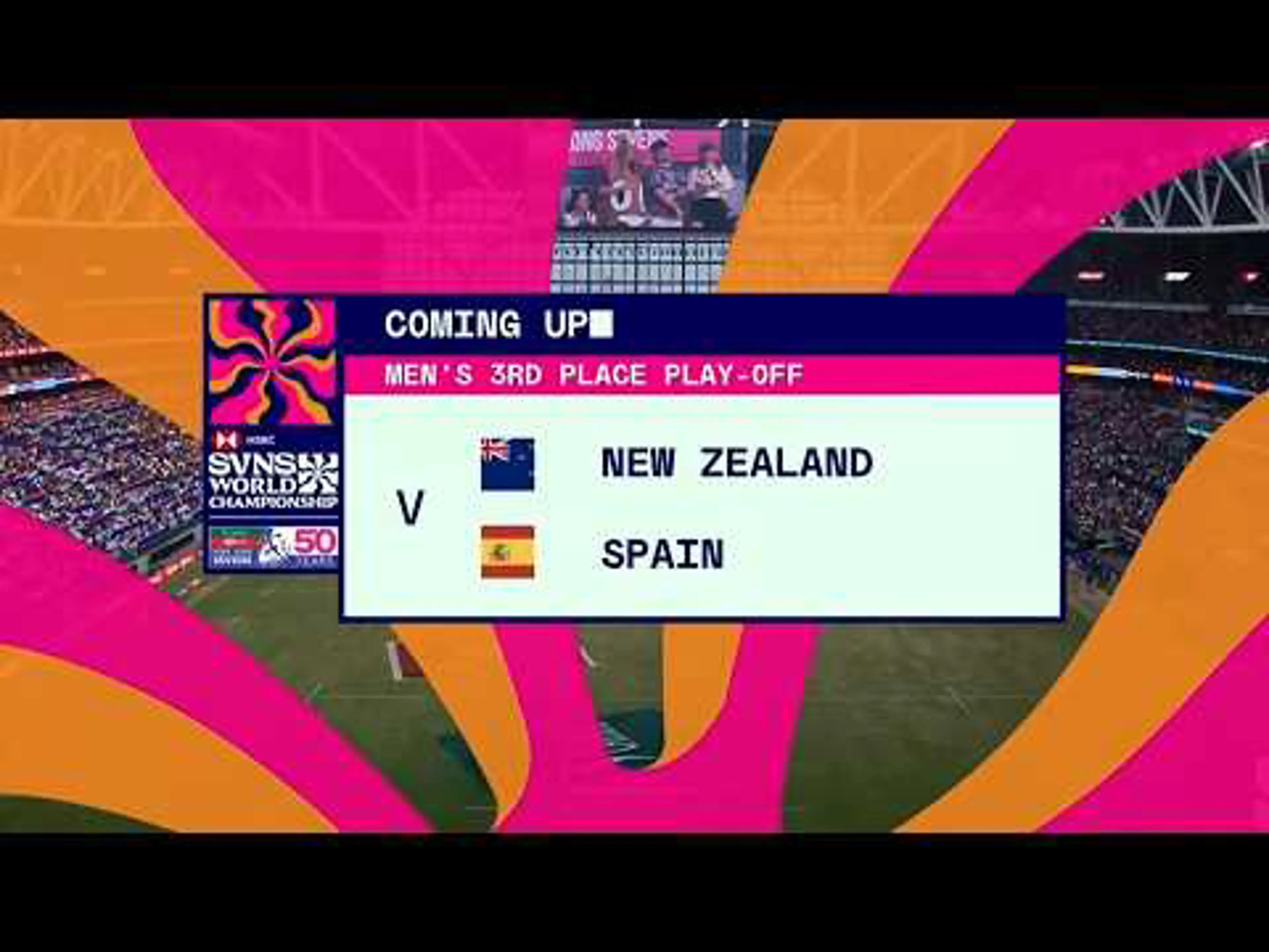 New Zealand v Spain | Match Highlights | World Rugby HSBC Men's Sevens World Championship Hong Kong