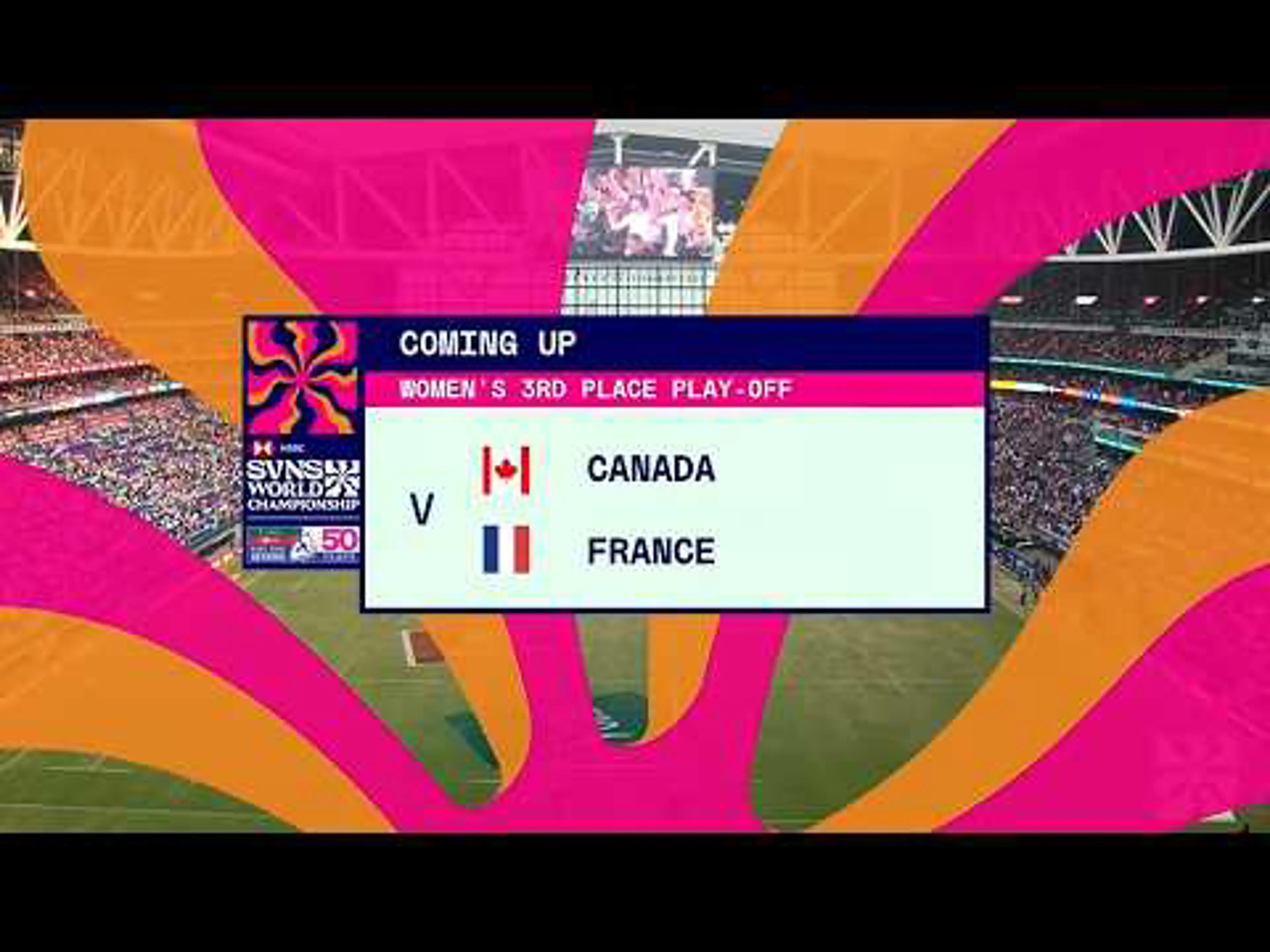 Canada v France |  Match Highlights | World Rugby HSBC Women's Sevens World Championship Hong Kong