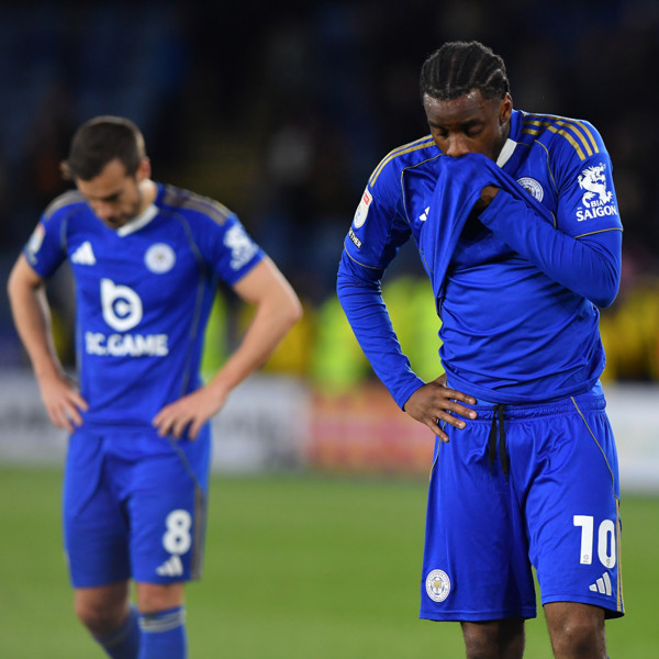 GOING DOWN: Former Premier League champs Leicester relegated to third tier